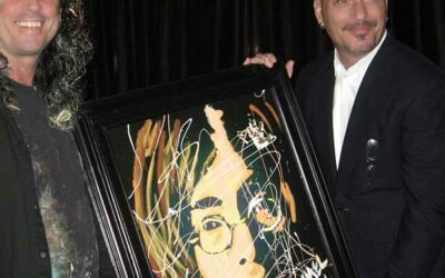 Howie Mandel with Lennon Portrait