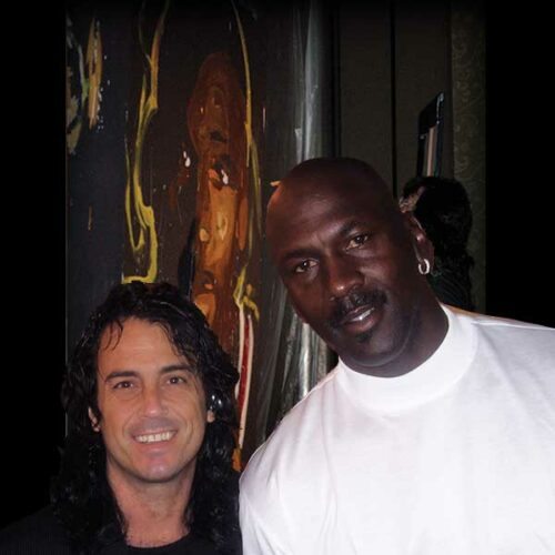 Michael Jordan with Michael Israel