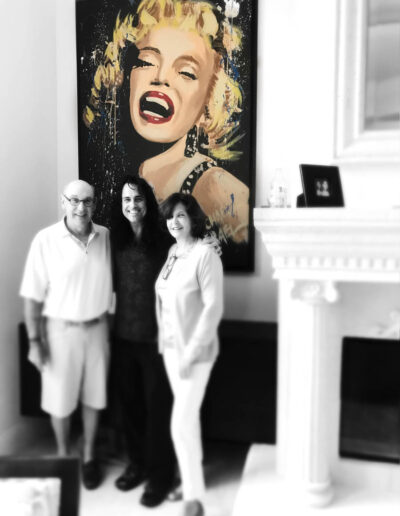 marilyn monroe smile portrait by michael israel in collectors home