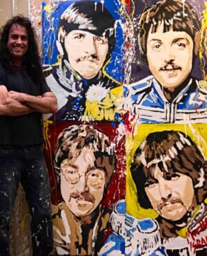 Beatles Sgt Pepper painting by Michael Israel