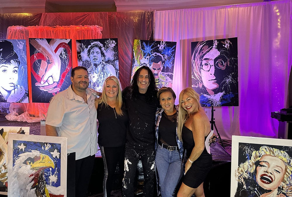 “Michael Israel’s Speed Painting Show Raises $44,000 for Charity at Paps Corps Gala”