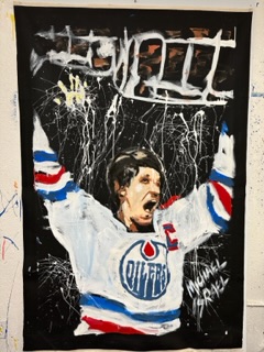 GRETZKY SOLD! HELPED RAISE $58,000 and is preparing to go to Canada