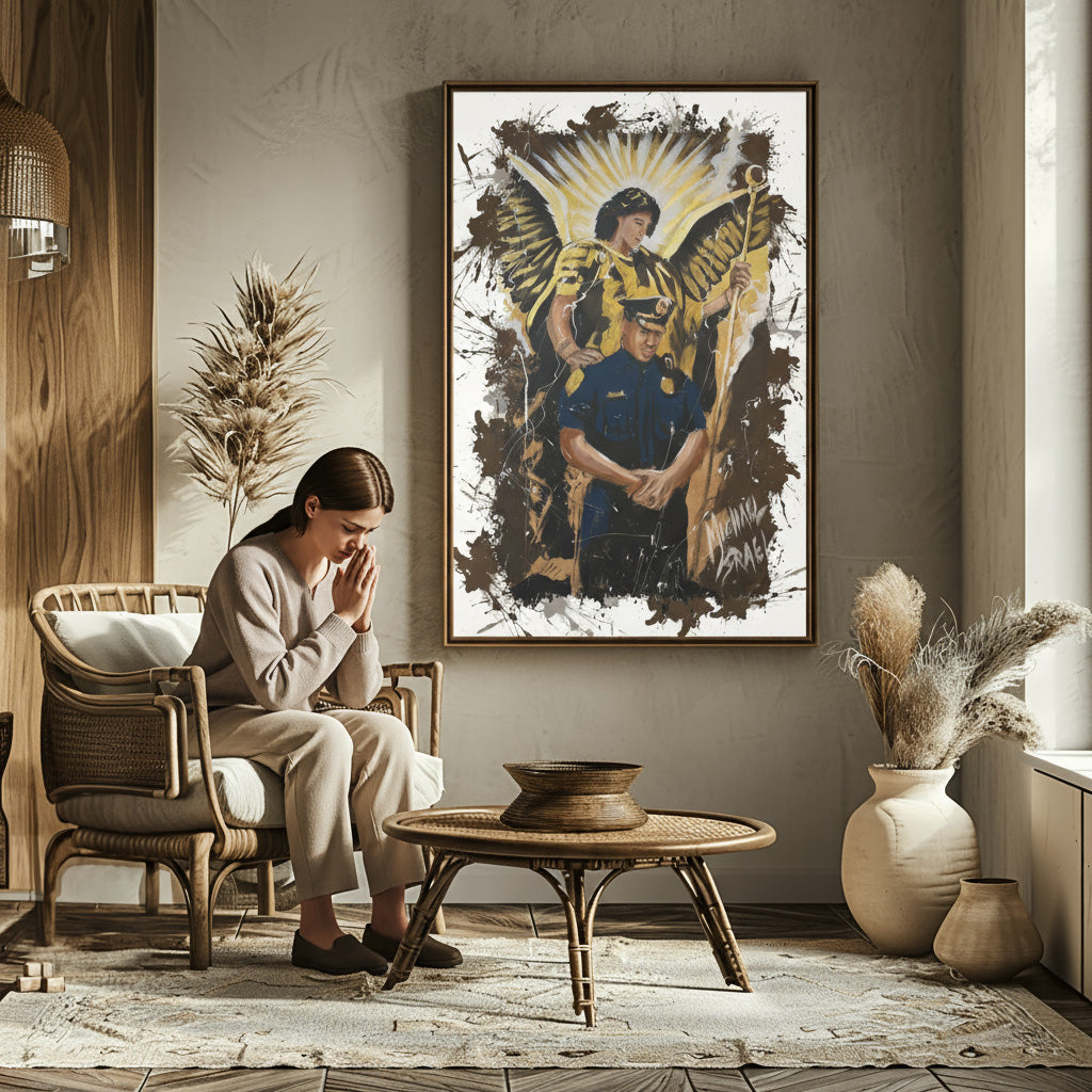 Saint Michael by Michael Israel — detail view