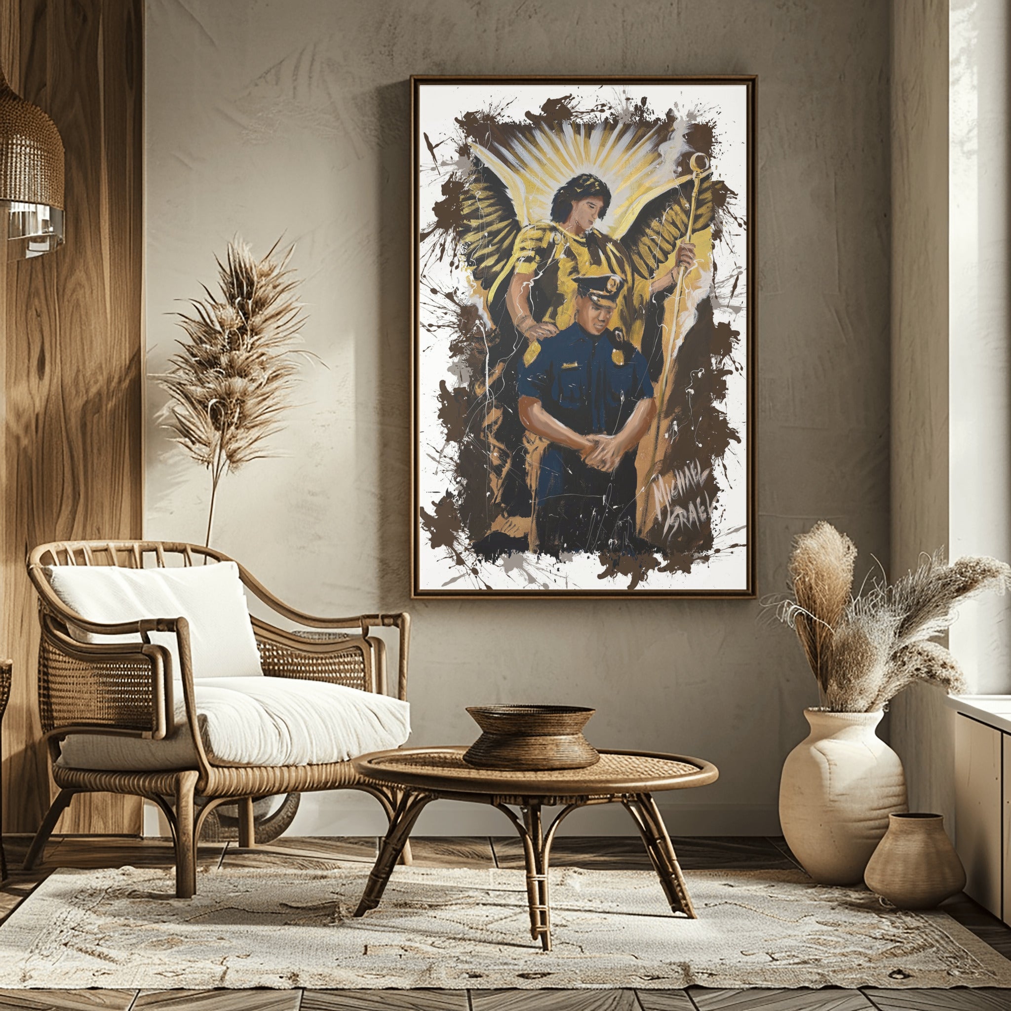 Saint Michael by Michael Israel — detail view