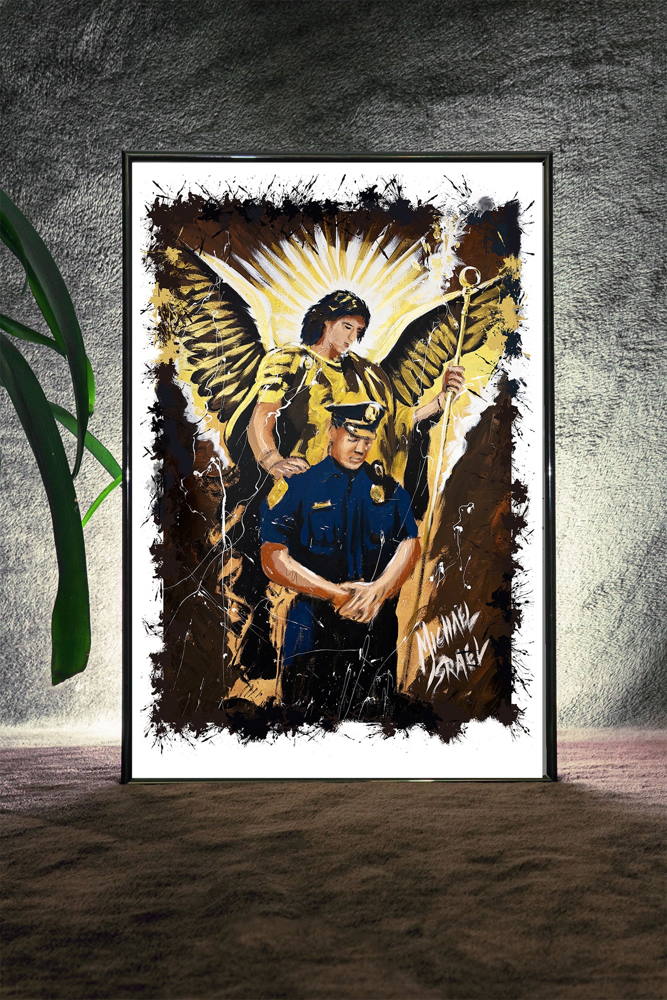 Saint Michael by Michael Israel — detail view