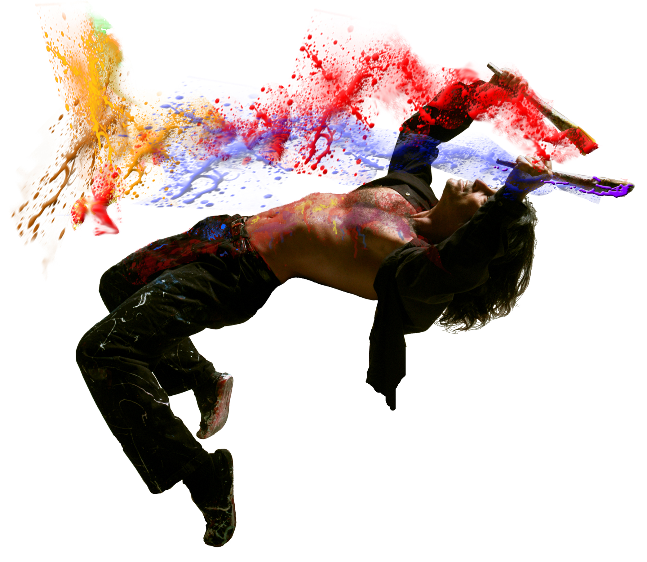 Michael Israel — live performance action shot