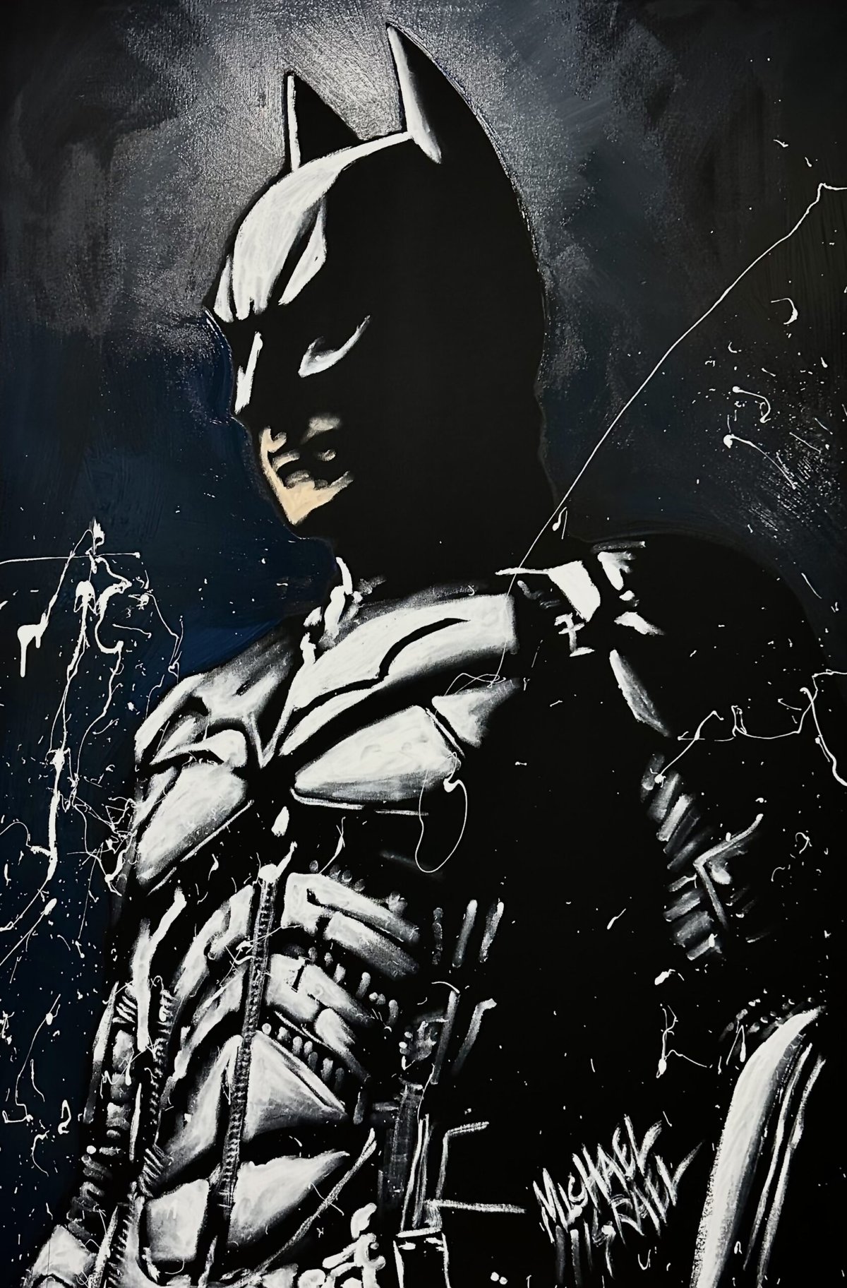 Batman, painted live by Michael Israel at the Beaux Arts Havana Nights gala