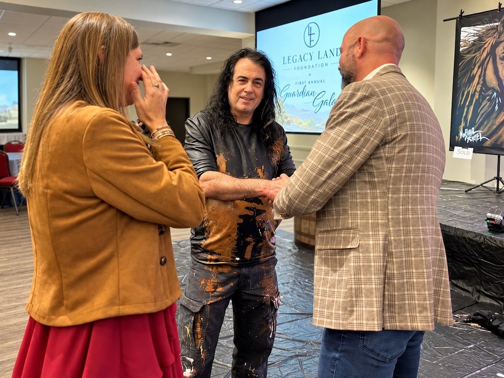 Michael Israel greeting guests at the Guardians Gala