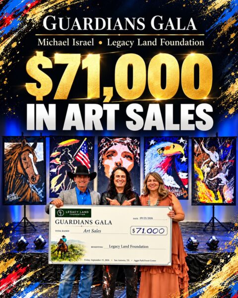 Guardians Gala $71,000 raised, Michael Israel and Legacy Land Foundation