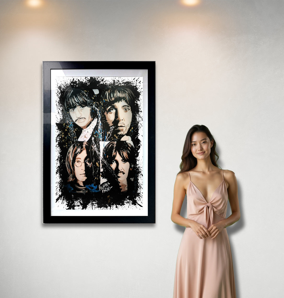 Size Guide 24x36 matted and framed