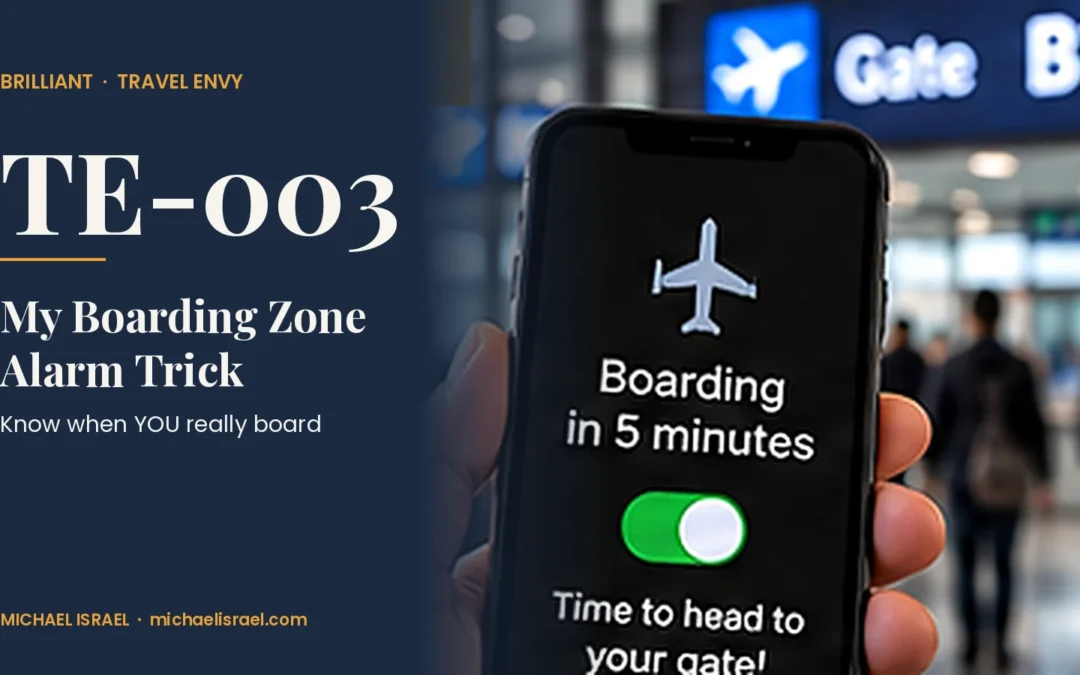 Travel Envy TE-003 — My Boarding Zone Alarm Trick