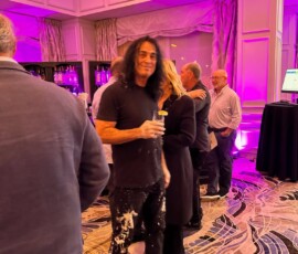 Michael Israel live performance painting for The Pap Corps at Boca Polo Club