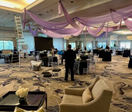 Michael Israel live performance painting for The Pap Corps at Boca Polo Club