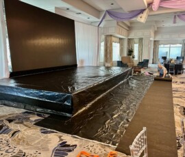 Michael Israel live performance painting for The Pap Corps at Boca Polo Club