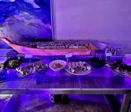 Michael Israel live performance painting for The Pap Corps at Boca Polo Club