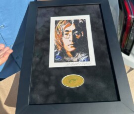 Michael Israel live performance painting for The Pap Corps at Boca Polo Club
