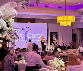 Michael Israel live performance painting for The Pap Corps at Boca Polo Club
