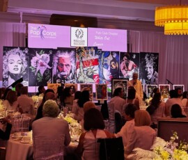 Michael Israel live performance painting for The Pap Corps at Boca Polo Club
